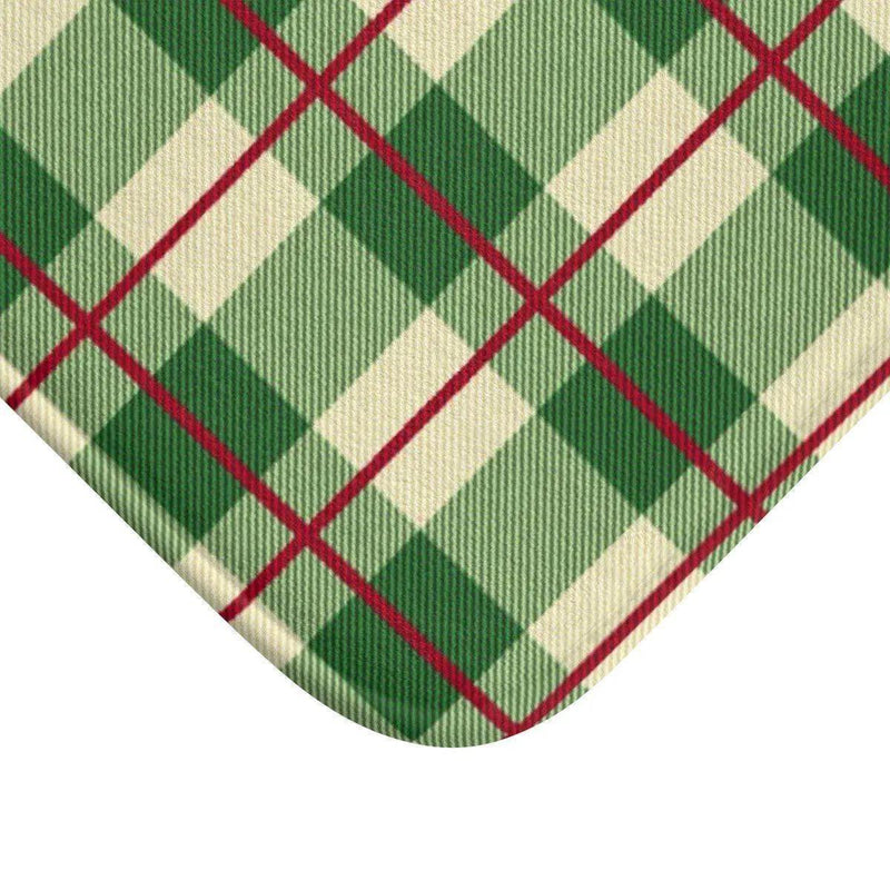 Festive Plaid Luxury Memory Foam Bath Mat - Très Elite