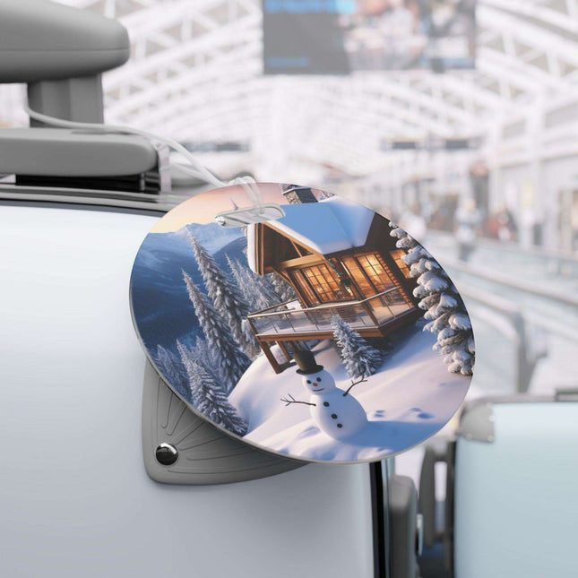 Festive Puppy Travel Tags for Holiday Adventurers