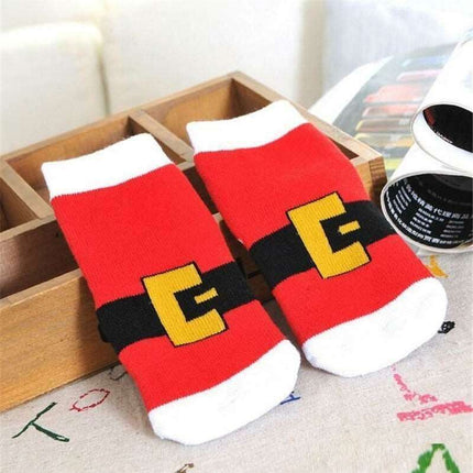Festive & Snug: Holiday Cotton Socks for Babies - Très Elite