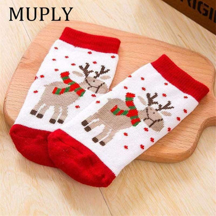 Festive & Snug: Holiday Cotton Socks for Babies - Très Elite