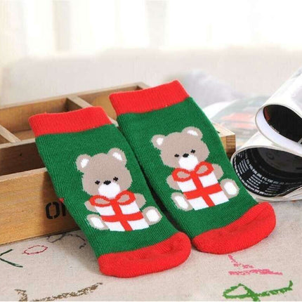 Festive & Snug: Holiday Cotton Socks for Babies - Très Elite