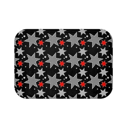 Festive Tartan Holiday Bath Mat