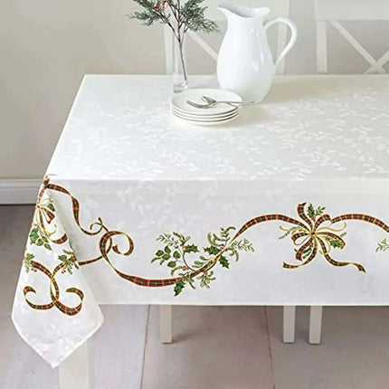 Festive Waterproof Polyester Christmas Lightweight Tablecloth for Holiday Partie - Très Elite