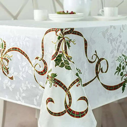 Festive Waterproof Polyester Christmas Lightweight Tablecloth for Holiday Partie - Très Elite