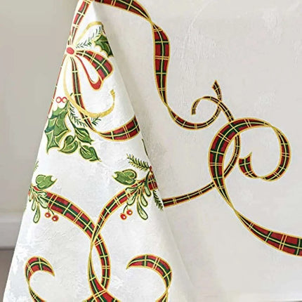 Festive Waterproof Polyester Christmas Lightweight Tablecloth for Holiday Partie - Très Elite