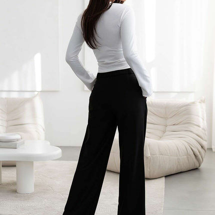Fine Grey Trousers Model 205921 Classic Feminine Everyday - Très Elite