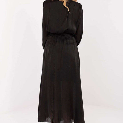Flared Lyocell-Blend Maxi Daydress with Waist Sash & Lining - Très Elite