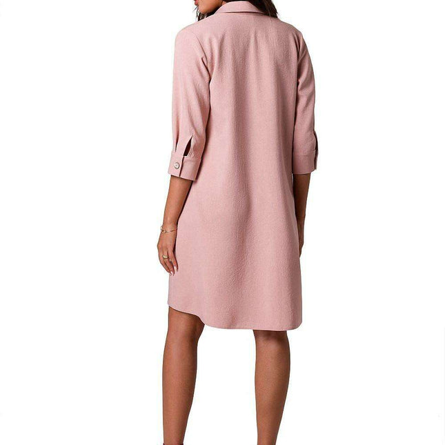 Flared Neckline Office Dress for Stylish Getaways