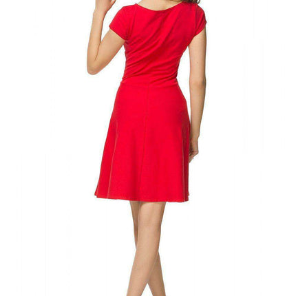 Flattering Boat Neck Cotton Midi Dress - Must-Have Spring/Summer Style..