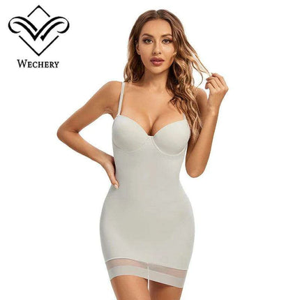 Flawless Silhouette Underwire Mini Dress Shapewear with Push-Up Feature - Très Elite
