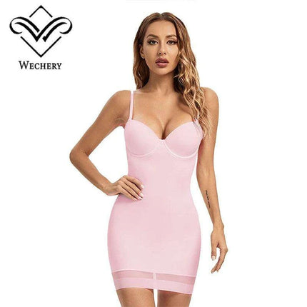 Flawless Silhouette Underwire Mini Dress Shapewear with Push-Up Feature - Très Elite