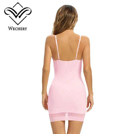Flawless Silhouette Underwire Mini Dress Shapewear with Push-Up Feature - Très Elite