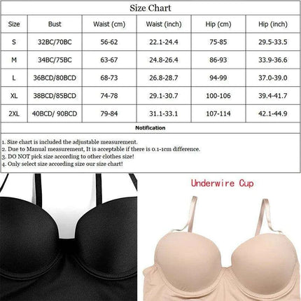 Flawless Silhouette Underwire Mini Dress Shapewear with Push-Up Feature - Très Elite
