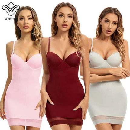 Flawless Silhouette Underwire Mini Dress Shapewear with Push-Up Feature - Très Elite
