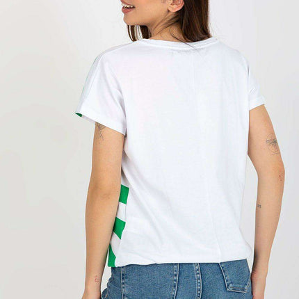 Floral Accent Striped Blouse - Très Elite