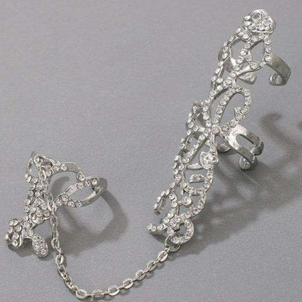 Floral Chain Carved Ring - Exquisite Fashion Accessory - Très Elite