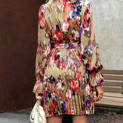 Floral Charm: Stretchy and Stylish Spring-Summer Dress - Très Elite