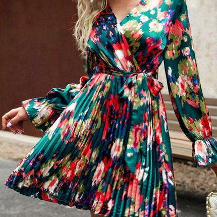 Floral Charm: Stretchy and Stylish Spring-Summer Dress - Très Elite