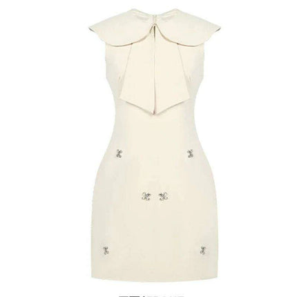 Floral Charm Tie-Front Mini Dress for Birthday Festivities