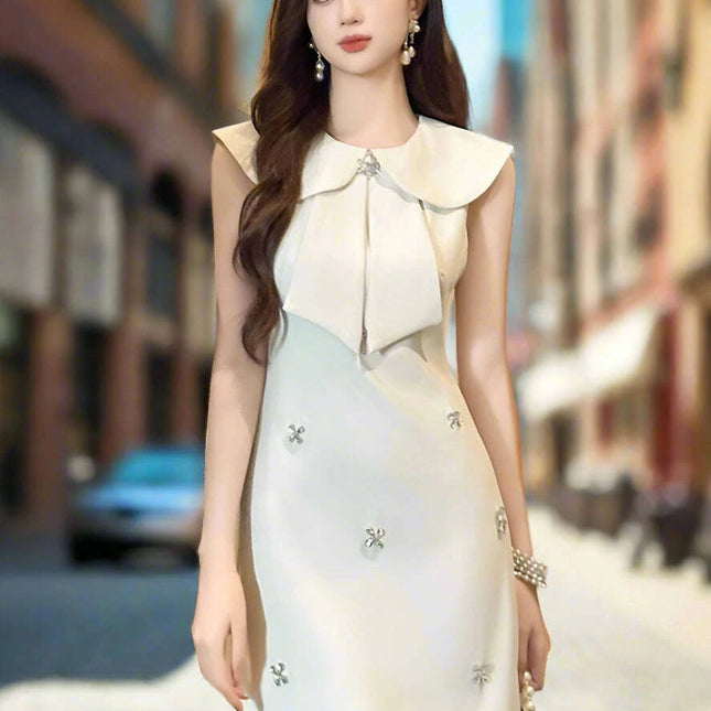 Floral Charm Tie-Front Mini Dress for Birthday Festivities