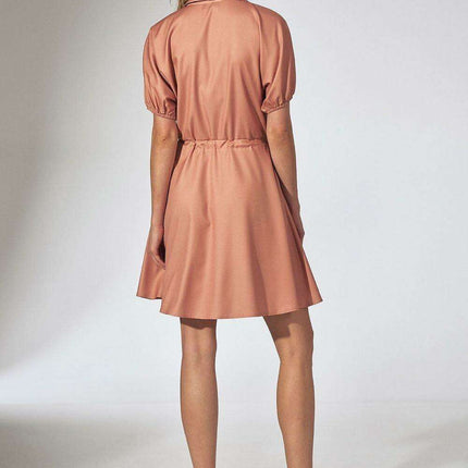 Floral Chic Kimono Mini Dress with Adjustable Waist and Stylish Patches - Très Elite