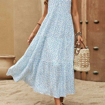 Floral Delight Adjustable Back Summer Dress - Très Elite