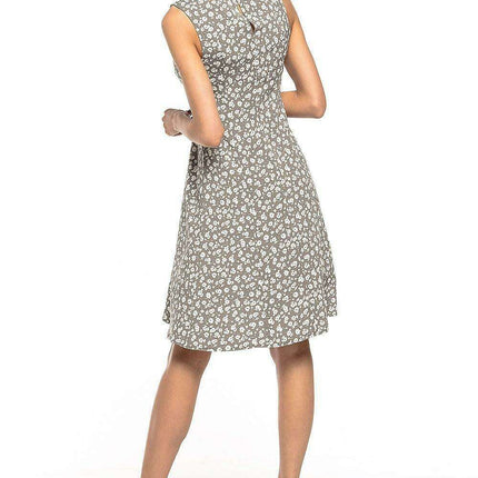 Floral Elegance Daydress with Customizable Bow Detail - Très Elite