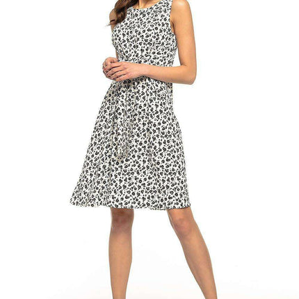 Floral Elegance Daydress with Customizable Bow Detail - Très Elite