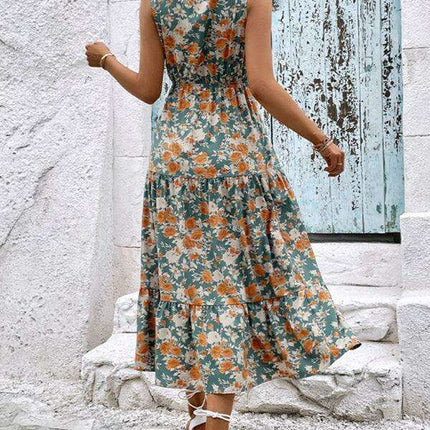 Floral Elegance: Effortlessly Chic Button-Up Dress for Spring - Très Elite