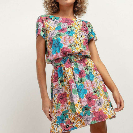 Floral Elegance Kimono Day Dress - Très Elite