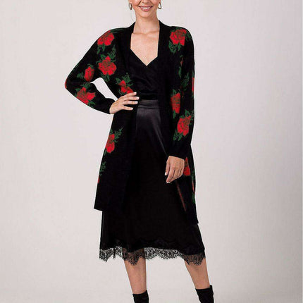 Floral Elegance Knit Cardigan - Très Elite