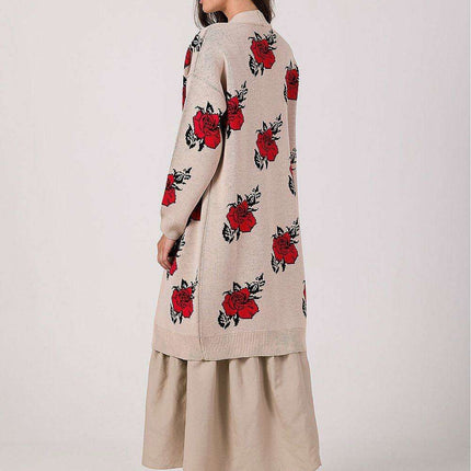 Floral Elegance Knit Cardigan - Très Elite