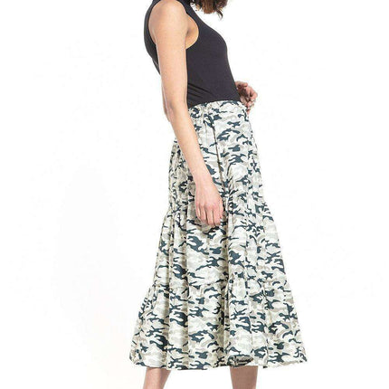 Floral Elegance Long Cotton Skirt - Tessita - Très Elite