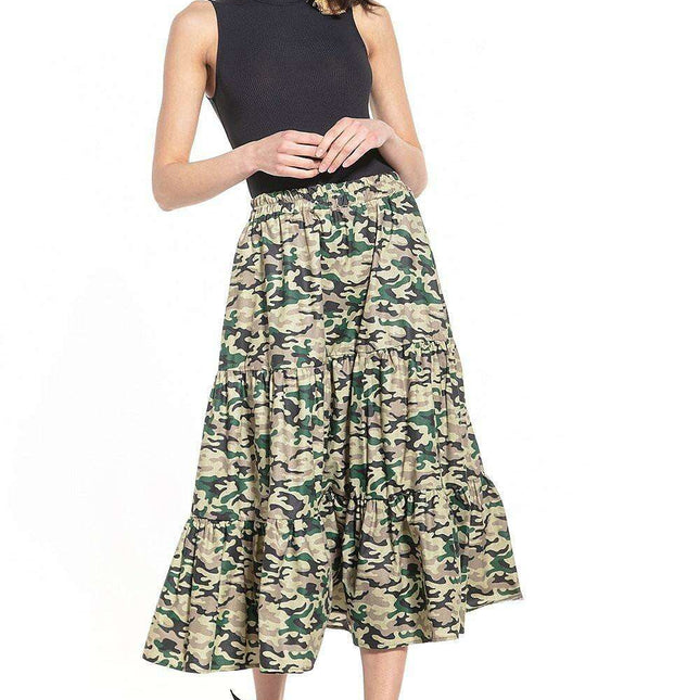 Floral Elegance Long Cotton Skirt - Tessita