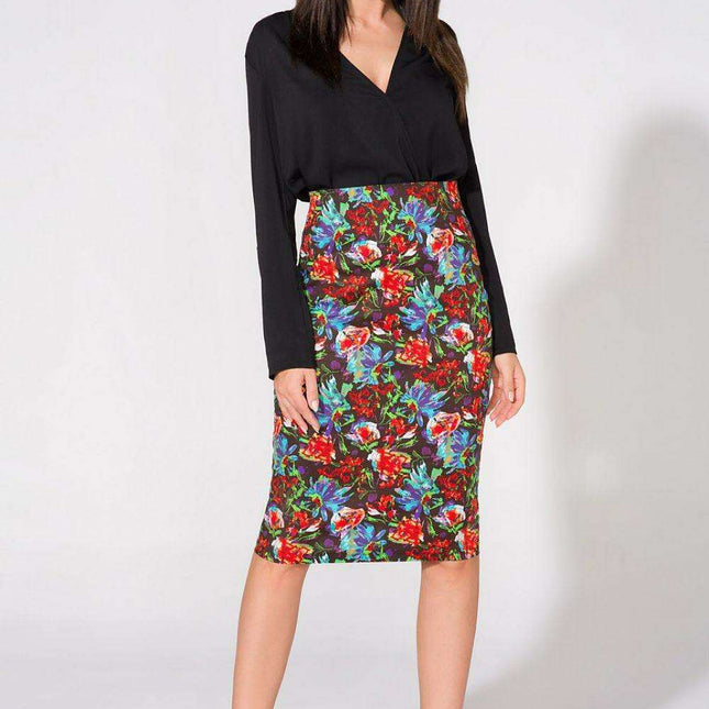 Floral Elegance Pencil Skirt: A Touch of Class