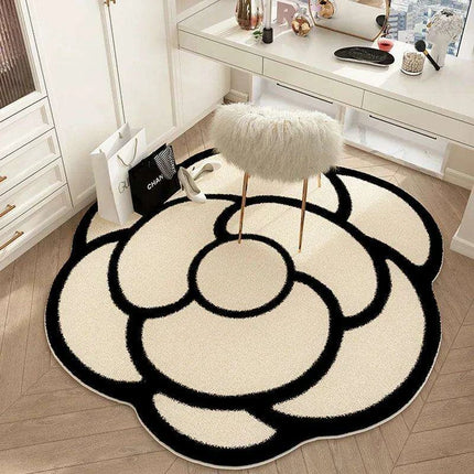 Floral Elegance Plush Carpet - A Cozy and Stylish Home Must-Have..