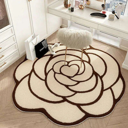 Floral Elegance Plush Carpet - A Cozy and Stylish Home Must-Have..