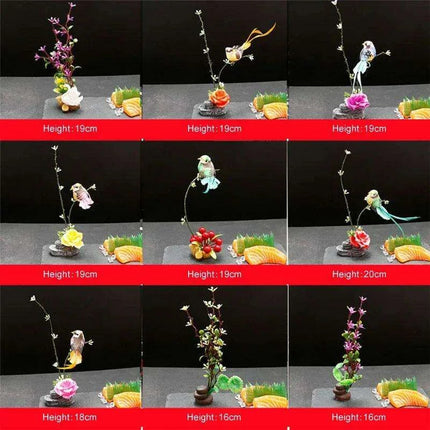 Floral Elegance Sashimi Garnish Set - Très Elite