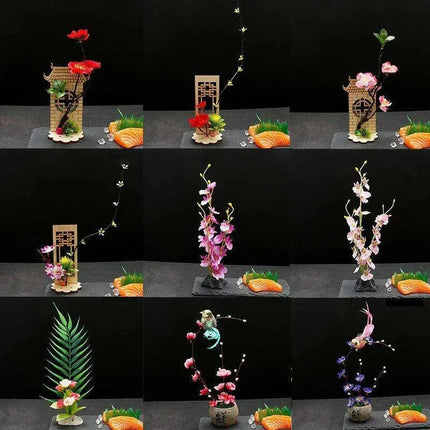 Floral Elegance Sashimi Garnish Set - Très Elite