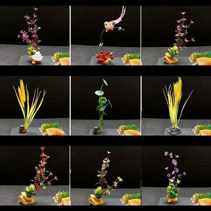 Floral Elegance Sashimi Garnish Set - Très Elite