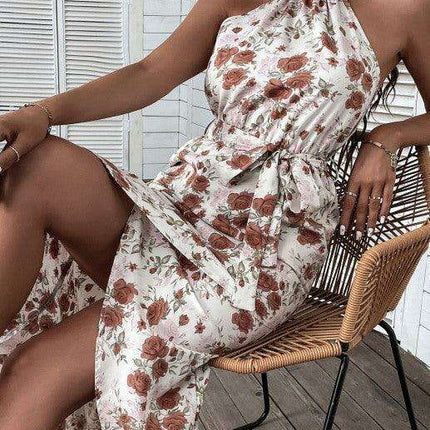 Floral Elegance White Maxi Dress - Summer Vibes - Très Elite