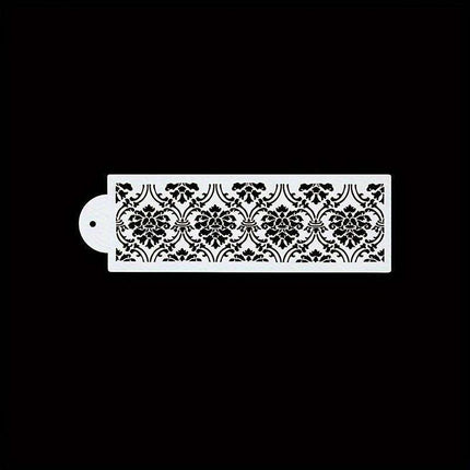 Floral Lace Cake Stencil - Elegant Template for Cake Decorating and Pastry Art