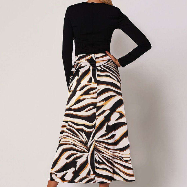 Floral Print Midi Dress with Playful Ruffle Hem - Stylish Women's Fashion by Ax Paris