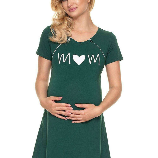 Floral Print Nursing Nightgown for Maternity and Beyond - Très Elite