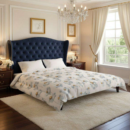 Floral Serenity Cozy Throw - Luxury Snuggle Blanket