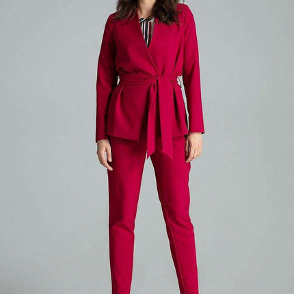 Floral Tie-Waist Asymmetrical Jacket - Très Elite