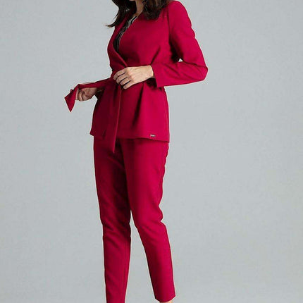 Floral Tie-Waist Asymmetrical Jacket - Très Elite