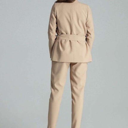 Floral Tie-Waist Asymmetrical Jacket - Très Elite