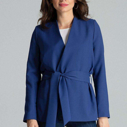 Floral Tie-Waist Asymmetrical Jacket - Très Elite