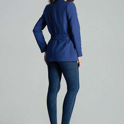 Floral Tie-Waist Asymmetrical Jacket - Très Elite
